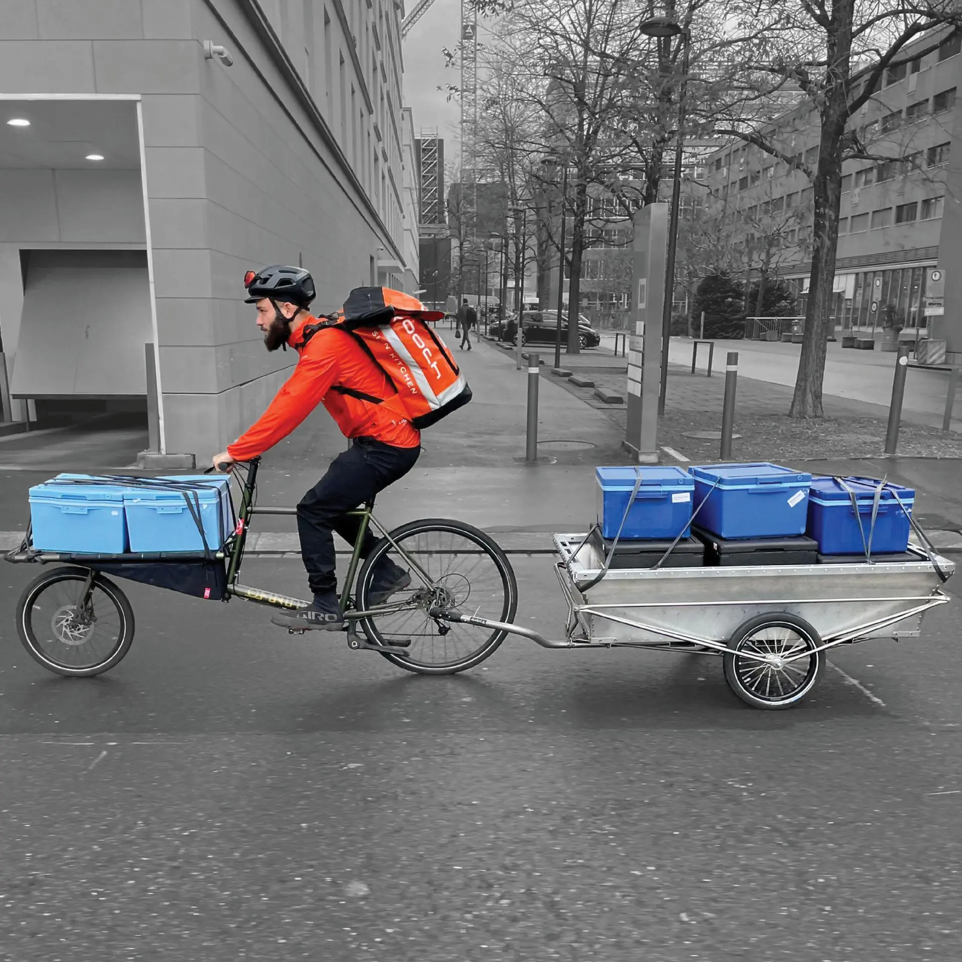 Bike-Courier with polyroly COURIER Cargo-Trailer